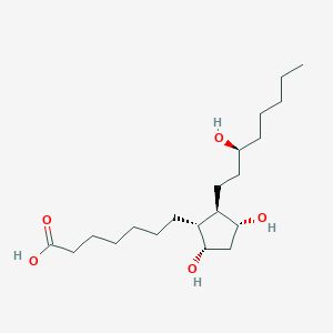 7-[(1R,2R,3R,5S)-3,5-dihydroxy-2-[(3S)-3-hydroxyoctyl]cyclopentyl]heptanoic acid