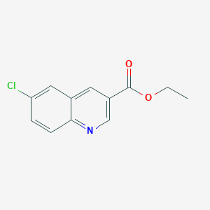 molecular formula C12H10ClNO2 B1592552 6-氯喹啉-3-甲酸乙酯 CAS No. 375854-57-2