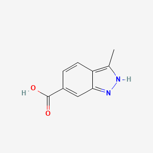 molecular formula C9H8N2O2 B1592559 3-methyl-1H-indazole-6-carboxylic acid CAS No. 201286-96-6
