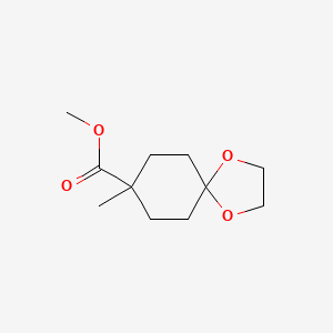 molecular formula C11H18O4 B1592564 Methyl 8-methyl-1,4-dioxaspiro[4.5]decane-8-carboxylate CAS No. 87787-08-4