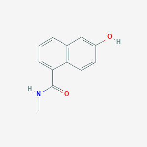 molecular formula C12H11NO2 B1592569 6-羟基-N-甲基-1-萘甲酰胺 CAS No. 847802-91-9