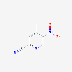 B1592572 2-Cyano-4-methyl-5-nitropyridine CAS No. 267875-30-9