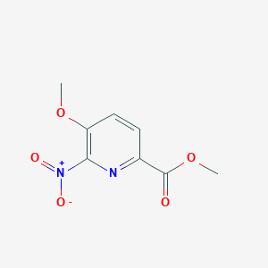 molecular formula C8H8N2O5 B1592578 5-甲氧基-6-硝基吡啶-2-甲酸甲酯 CAS No. 390816-44-1