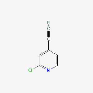 molecular formula C7H4ClN B1592582 2-Chloro-4-ethynylpyridine CAS No. 945717-09-9