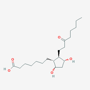 9S,11R-dihydroxy-15-oxo-prostanoic acid