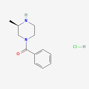 molecular formula C12H17ClN2O B1592605 (R)-1-Benzoyl-3-methylpiperazine hydrochloride CAS No. 474010-60-1