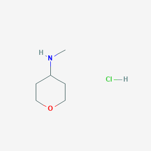 molecular formula C6H14ClNO B1592608 N-甲基四氢-2H-吡喃-4-胺盐酸盐 CAS No. 392277-22-4