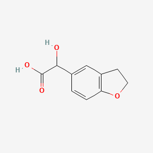 molecular formula C10H10O4 B1592622 2-(2,3-Dihydrobenzofuran-5-yl)-2-hydroxyacetic acid CAS No. 69999-15-1