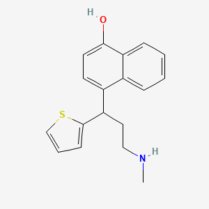 4-(3-(Methylamino)-1-(thiophen-2-yl)propyl)naphthalen-1-ol