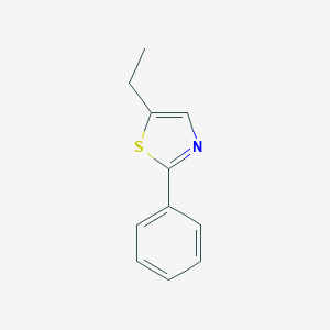 molecular formula C11H11NS B159263 Thiazole, 5-ethyl-2-phenyl- CAS No. 10045-49-5