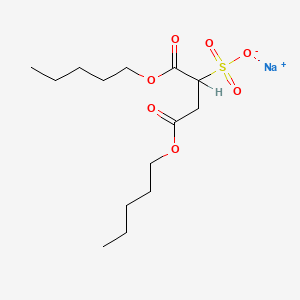 molecular formula C14H26NaO7S B1592630 SODIUM DIAMYL SULFOSUCCINATE CAS No. 922-80-5