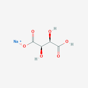 molecular formula C4H5NaO6 B1592635 酒石酸氢钠 CAS No. 526-94-3