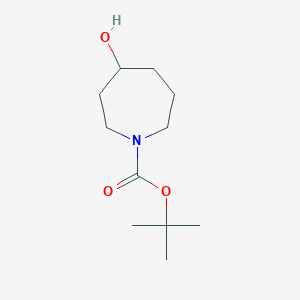 molecular formula C11H21NO3 B1592644 叔丁基 4-羟基氮杂环戊烷-1-羧酸酯 CAS No. 478832-21-2