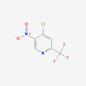 molecular formula C6H2ClF3N2O2 B1592656 4-氯-5-硝基-2-(三氟甲基)吡啶 CAS No. 438554-45-1