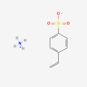 molecular formula C8H11NO3S B1592662 Benzenesulfonic acid, 4-ethenyl-, ammonium salt, homopolymer CAS No. 29965-34-2
