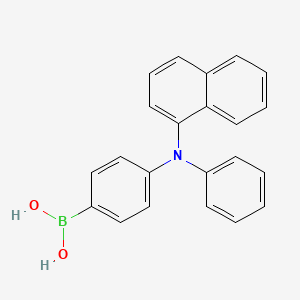 molecular formula C22H18BNO2 B1592663 (4-(Naphthalen-1-yl(phenyl)amino)phenyl)boronic acid CAS No. 717888-41-0
