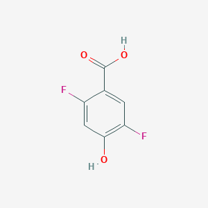 molecular formula C7H4F2O3 B1592664 2,5-二氟-4-羟基苯甲酸 CAS No. 146781-23-9