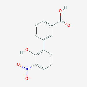 molecular formula C13H9NO5 B1592683 2'-羟基-3'-硝基-[1,1'-联苯]-3-羧酸 CAS No. 376591-95-6