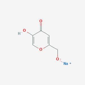 molecular formula C6H5NaO4 B1592686 5-Hydroxy-2-(hydroxymethyl)-4H-pyran-4-one sodium salt CAS No. 70145-54-9