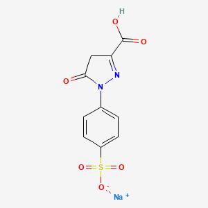 molecular formula C10H7N2NaO6S B1592687 5-氧代-1-(4-磺基苯基)-4,5-二氢-1H-吡唑-3-羧酸钠 CAS No. 52126-51-9