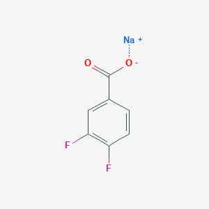 molecular formula C7H3F2NaO2 B1592688 Sodium 3,4-difluorobenzoate CAS No. 522651-44-1