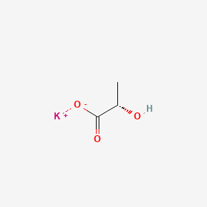 molecular formula C3H5KO3 B1592695 Potassium L-lactate CAS No. 85895-78-9