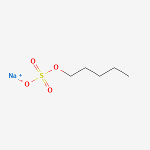 molecular formula C5H12NaO4S B1592700 Sulfuric acid, monopentyl ester, sodium salt CAS No. 556-76-3