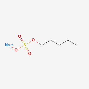 molecular formula C5H11NaO4S B1592700 Sulfuric acid, monopentyl ester, sodium salt CAS No. 556-76-3