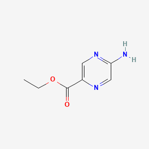 molecular formula C7H9N3O2 B1592708 Ethyl 5-Aminopyrazine-2-carboxylate CAS No. 54013-06-8