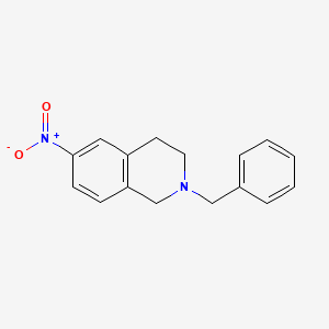 molecular formula C16H16N2O2 B1592709 2-Benzyl-6-nitro-1,2,3,4-tetrahydroisoquinoline CAS No. 208589-95-1