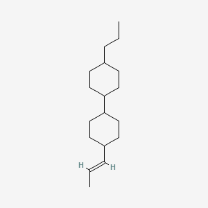 molecular formula C18H32 B1592710 (trans,trans)-4-(Prop-1-en-1-yl)-4'-propyl-1,1'-bi(cyclohexane) CAS No. 279246-65-0