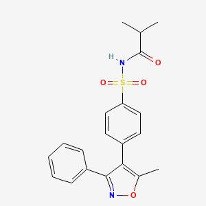 molecular formula C20H20N2O4S B1592720 N-((4-(5-Methyl-3-phenylisoxazol-4-yl)phenyl)sulfonyl)isobutyramide CAS No. 198470-82-5