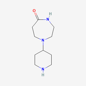 molecular formula C10H19N3O B1592724 1-(Piperidin-4-yl)-1,4-diazepan-5-one CAS No. 344779-09-5