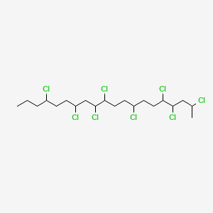 molecular formula C20H34Cl8 B1592728 Alkanes, chloro CAS No. 61788-76-9