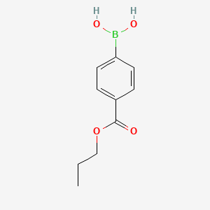 molecular formula C10H13BO4 B1592731 4-(Propoxycarbonyl)phenylboronic acid CAS No. 91062-38-3