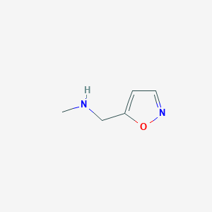 molecular formula C5H8N2O B1592732 1-(Isoxazol-5-yl)-N-methylmethanamine CAS No. 401647-20-9
