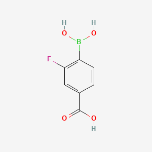 molecular formula C7H6BFO4 B1592736 4-Borono-3-fluorobenzoic acid CAS No. 851335-07-4
