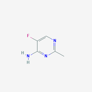 molecular formula C5H6FN3 B1592742 5-Fluoro-2-methylpyrimidin-4-amine CAS No. 1416372-67-2