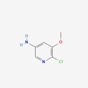 molecular formula C6H7ClN2O B1592745 6-Chloro-5-methoxypyridin-3-amine CAS No. 75711-01-2