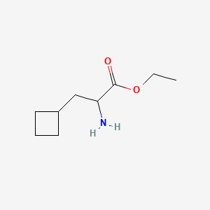 molecular formula C9H17NO2 B1592747 Ethyl 2-amino-3-cyclobutylpropanoate CAS No. 394735-17-2