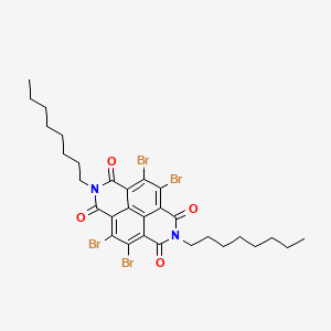 molecular formula C30H34Br4N2O4 B1592748 4,5,9,10-Tetrabromo-2,7-dioctylbenzo[lmn][3,8]phenanthroline-1,3,6,8(2H,7H)-tetraone CAS No. 954374-43-7