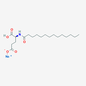 Sodium;(4S)-5-hydroxy-5-oxo-4-(tetradecanoylamino)pentanoate