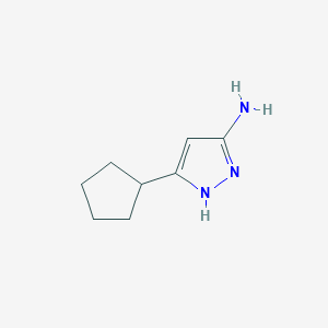 molecular formula C8H13N3 B1592769 3-Cyclopentyl-1H-pyrazol-5-amine CAS No. 264209-16-7