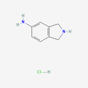 molecular formula C8H11ClN2 B1592772 Isoindolin-5-amine hydrochloride CAS No. 503614-81-1