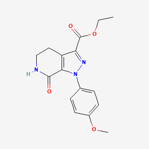 Ethyl 1-(4-methoxyphenyl)-7-oxo-4,5,6,7-tetrahydro-1H-pyrazolo[3,4-c]pyridine-3-carboxylate