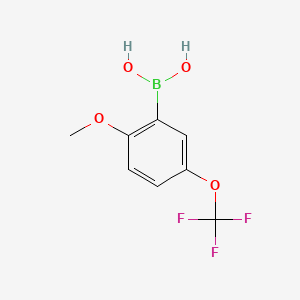 molecular formula C8H8BF3O4 B1592775 2-Methoxy-5-(trifluoromethoxy)phenylboronic acid CAS No. 290832-43-8