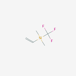 molecular formula C5H9F3Si B1592783 乙烯基(三氟甲基)二甲基硅烷 CAS No. 211985-86-3