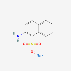 molecular formula C10H9NNaO3S B1592785 Sodium 2-aminonaphthalene-1-sulphonate CAS No. 25293-52-1