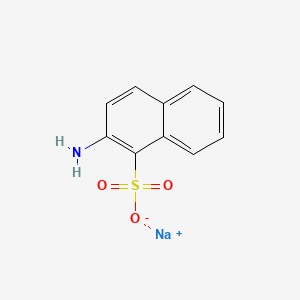 molecular formula C10H8NNaO3S B1592785 Sodium 2-aminonaphthalene-1-sulphonate CAS No. 25293-52-1