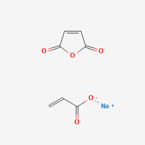 molecular formula C7H5NaO5 B1592791 2-Propenoic acid, polymer with 2,5-furandione, sodium salt CAS No. 52255-49-9